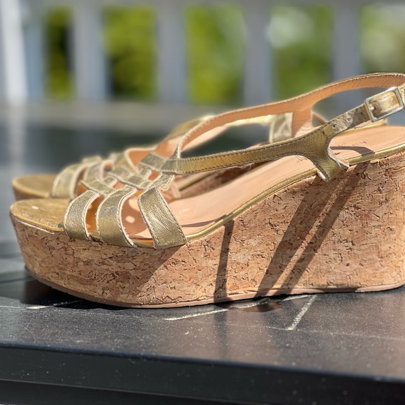 Kate Spade New York cork wedge sandal size 8 - Picture 2 of 10